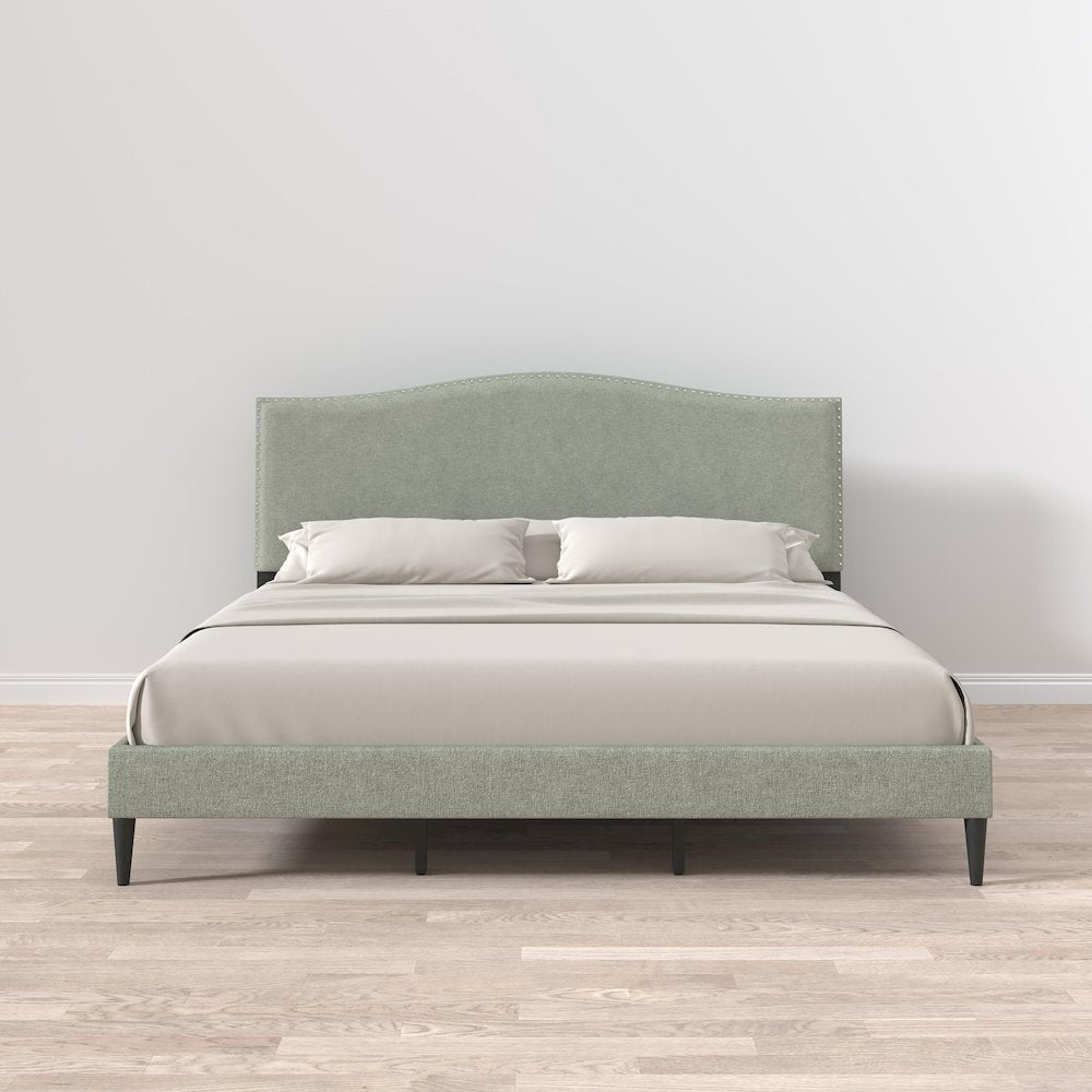 Leighford King Platform Bed Stone(Light)
