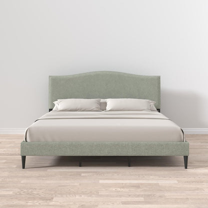 Leighford King Platform Bed Stone(Light)