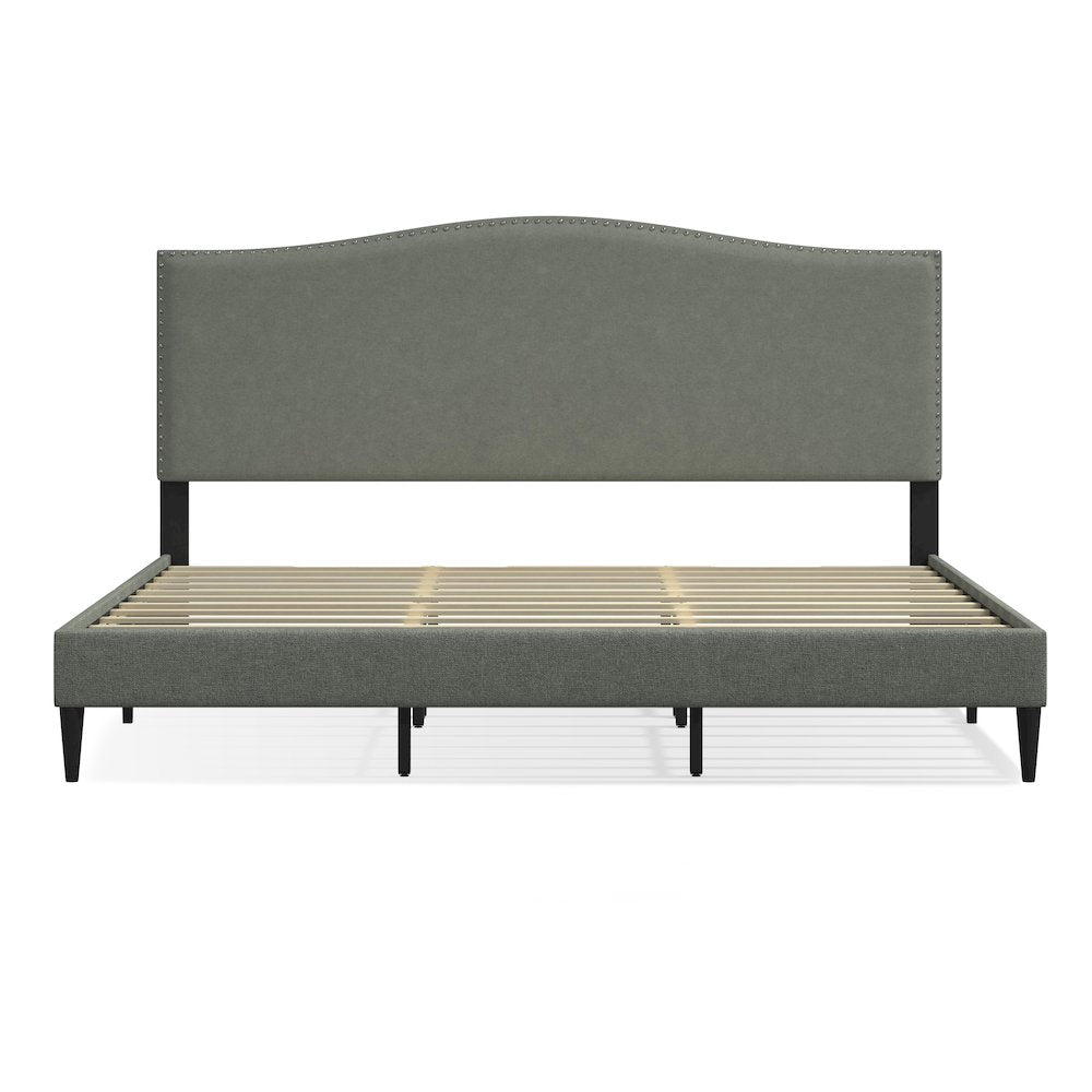 Leighford King Platform Bed Stone(Light)