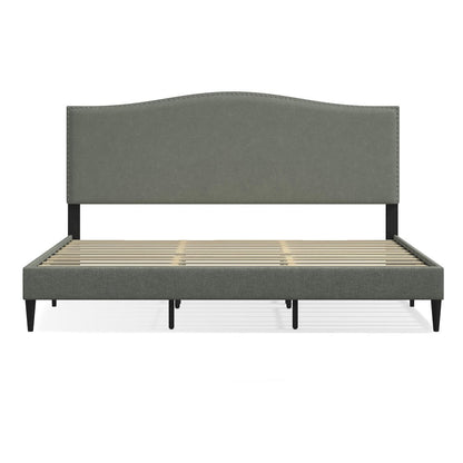 Leighford King Platform Bed Stone(Light)