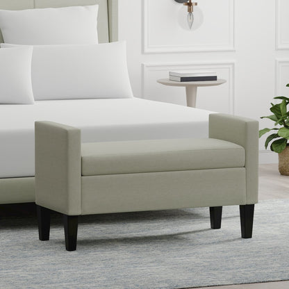 41.5" Storage Bench -Beige