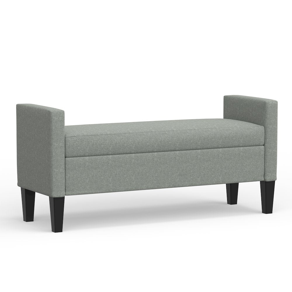 51.25" Storage Bench - Stone (Light Gray)