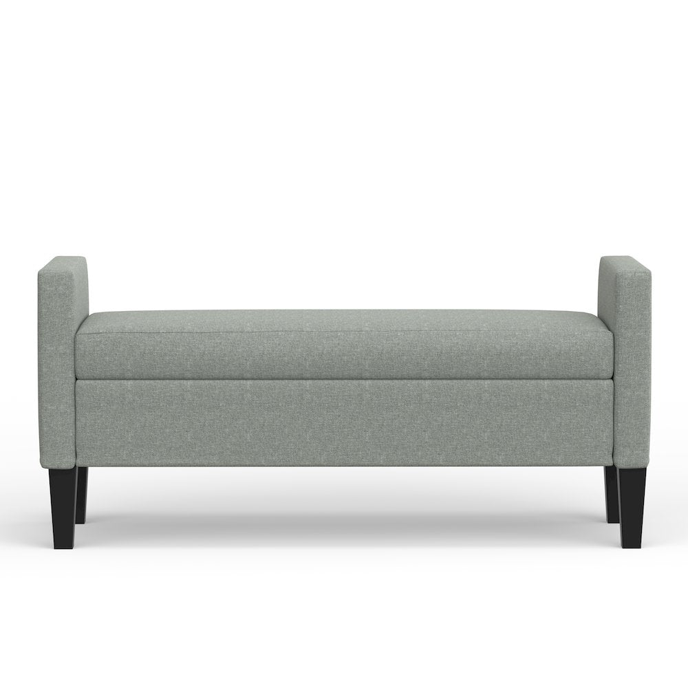 51.25" Storage Bench - Stone (Light Gray)