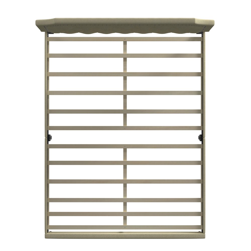 Hanfield Queen Platform Bed Beige