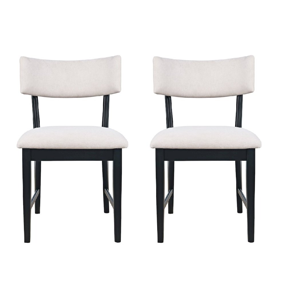 Beck Contemporary Upholstered Split Back Dining Chair (Set of 2)