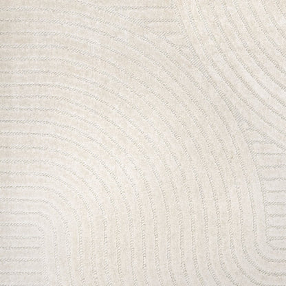 Hallie High-Low Minimalist Curve Geometric  Indoor/Outdoor  Rug