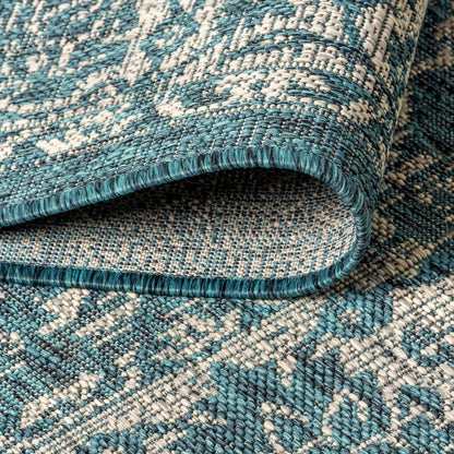 Tela Bohemian TetuWeave Floral  Indoor/Outdoor  Rug