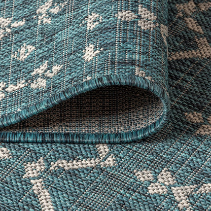 Ourika Moroccan Geometric TetuWeaveIndoor/Outdoor  Rug