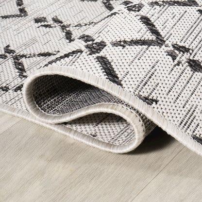 Ourika Moroccan Geometric TetuWeave   Indoor/Outdoor  Rug