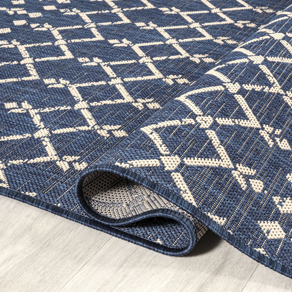 Ourika Moroccan Geometric TetuWeave  Indoor/Outdoor  Rug
