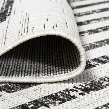 Zolak Berber Stripe Geometric Indoor/Outdoor Area Rug