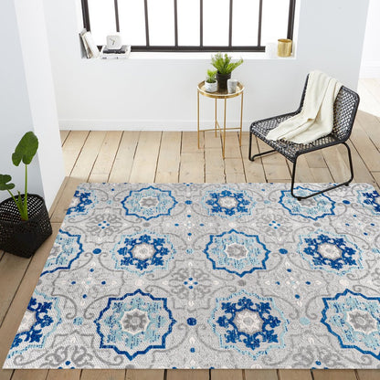 Mediterranean Medallion Indoor/Outdoor Area Rug
