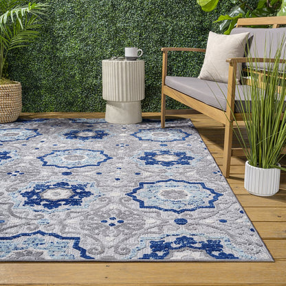 Mediterranean Medallion Indoor/Outdoor Area Rug