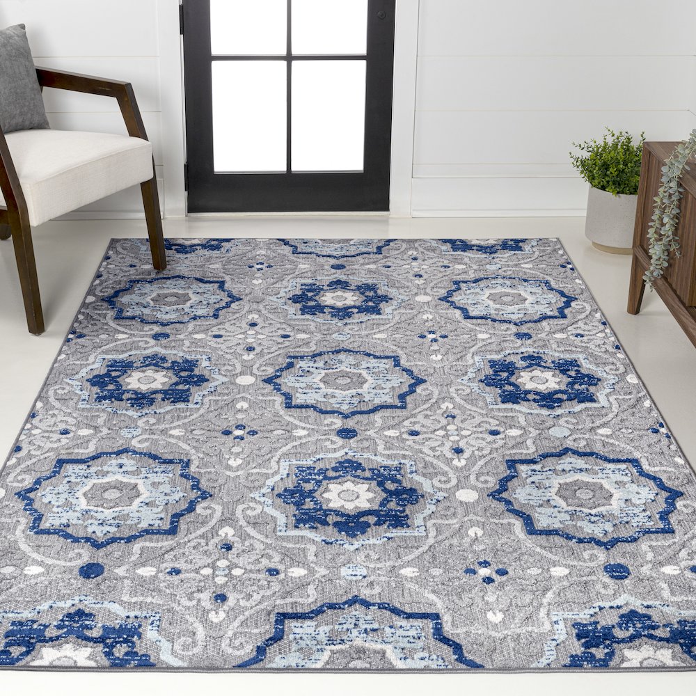 Mediterranean Medallion Indoor/Outdoor Area Rug