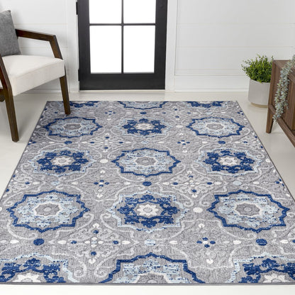 Mediterranean Medallion Indoor/Outdoor Area Rug