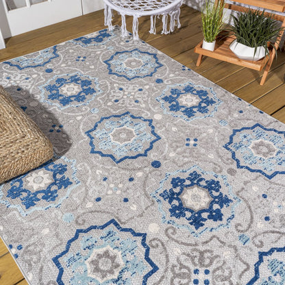 Mediterranean Medallion Indoor/Outdoor Area Rug