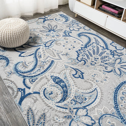 Gordes Paisley High-Low Indoor/Outdoor Area Rug
