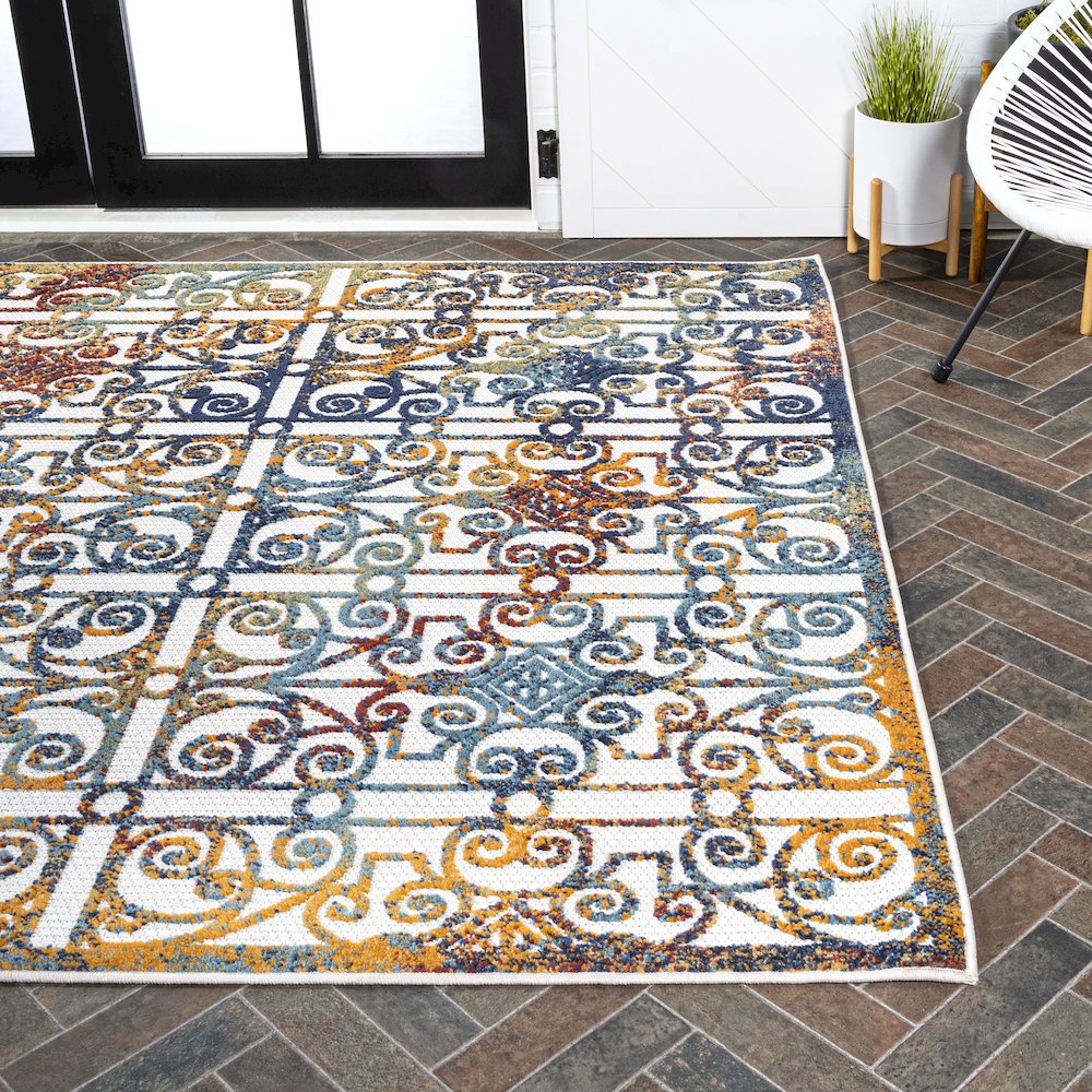 Cetara Ornate Trellis Indoor/Outdoor Area Rug