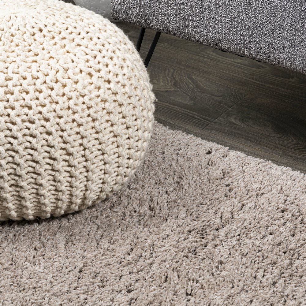 Groovy Solid Shag Area Rug