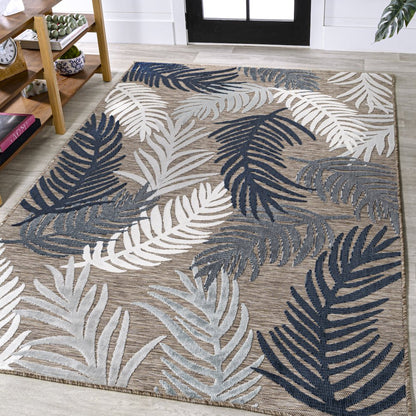 Montego High-Low Tropical Palm Area Rug