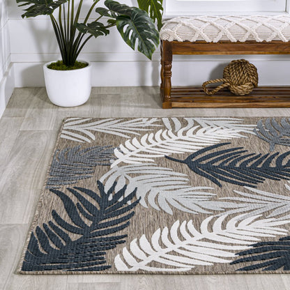 Montego High-Low Tropical Palm Area Rug