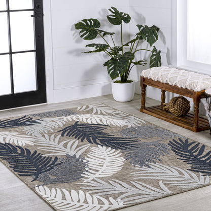 Montego High-Low Tropical Palm Area Rug
