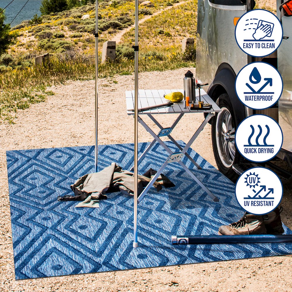 Balansat Moroccan Diamond Indoor/Outdoor Area Rug