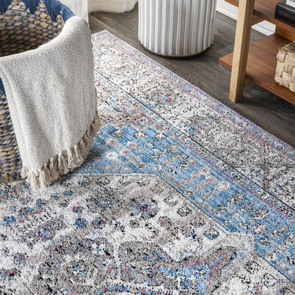 Kesan Vintage Medallion Area Rug