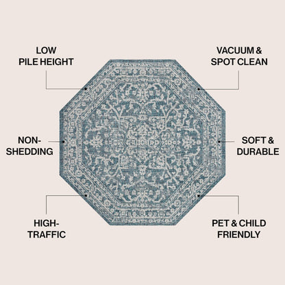 Malta Bohemian Medallion Textured Weave Red/Taupe Indoor/Outdoor Area Rug