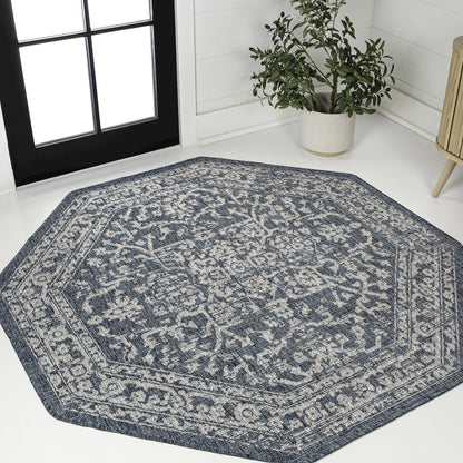 Malta Bohemian Medallion Textured Weave Red/Taupe Indoor/Outdoor Area Rug
