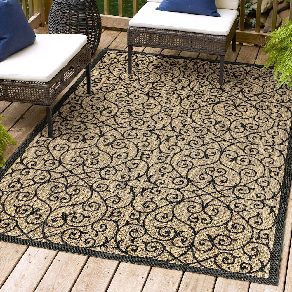 Madrid Vintage Filigree TetuWeave /KhakiIndoor/Outdoor  Rug