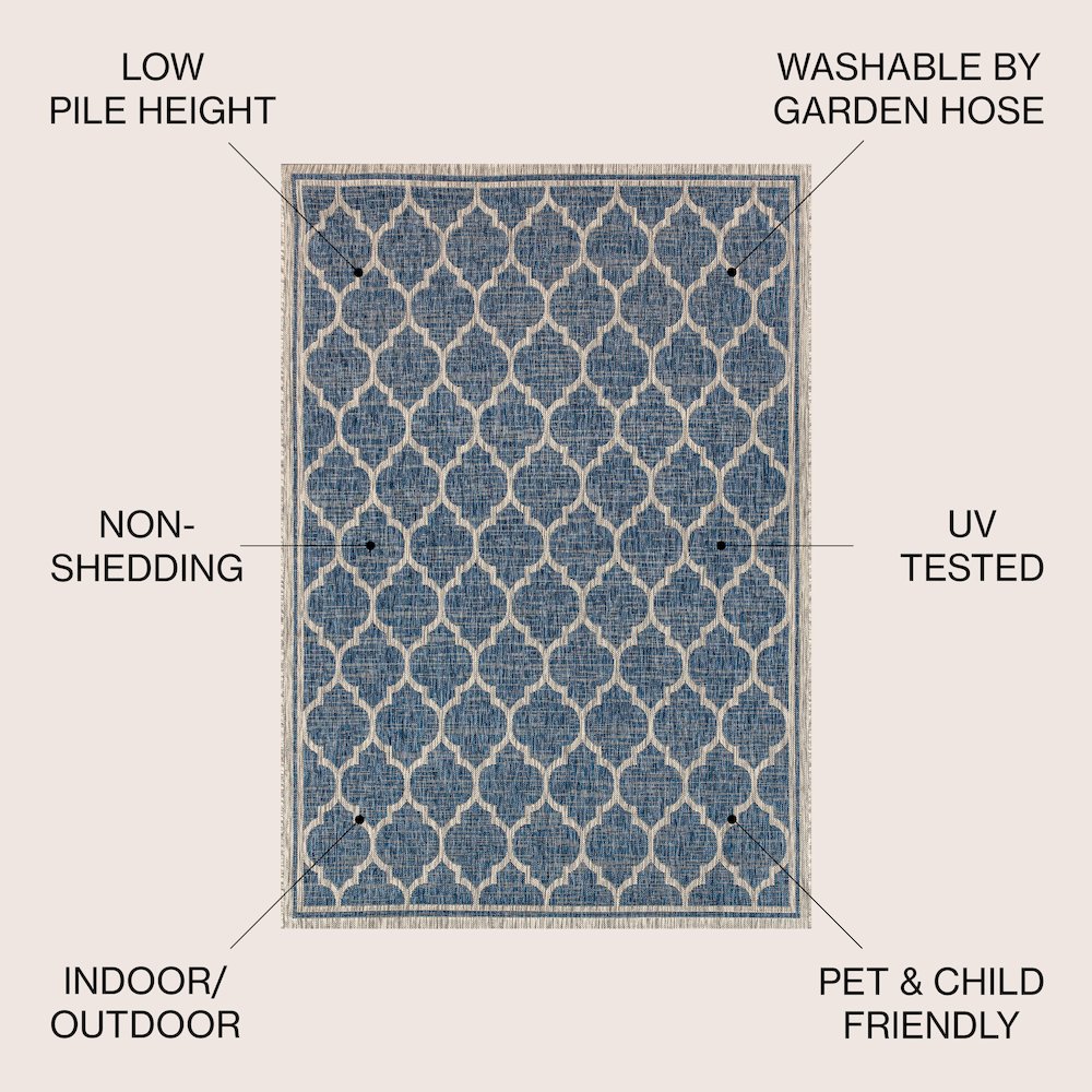 Trebol Moroccan Trellis TetuWeaveIndoor/Outdoor  Rug