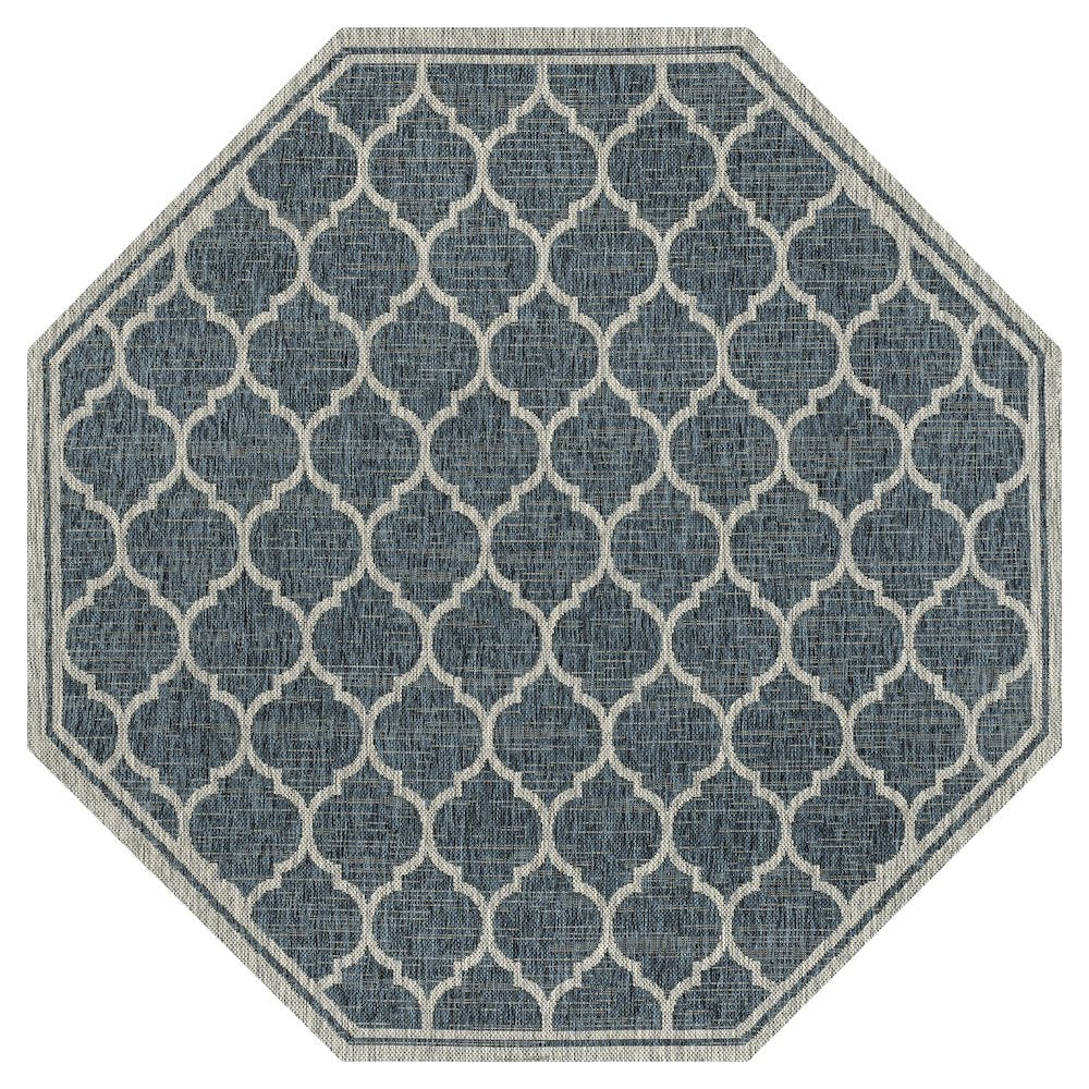 Trebol Moroccan Trellis Textured Weave Brown/Beige Indoor/Outdoor Area Rug