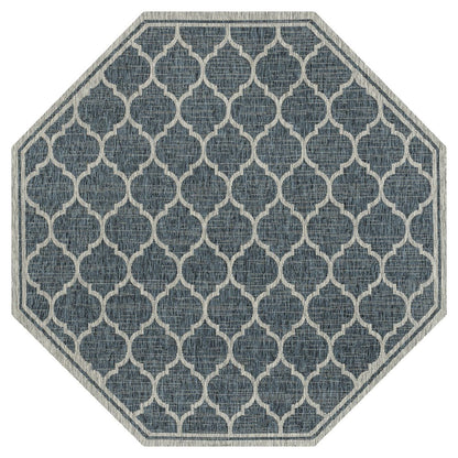 Trebol Moroccan Trellis Textured Weave Brown/Beige Indoor/Outdoor Area Rug