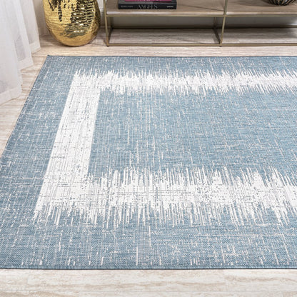 Scandi Minimalist Border Indoor/Outdoor Area Rug