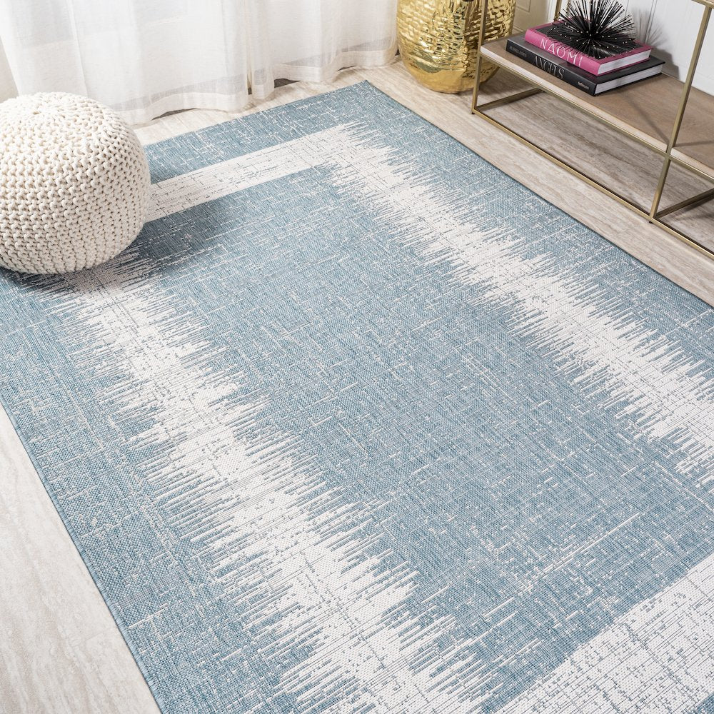 Scandi Minimalist Border Indoor/Outdoor Area Rug