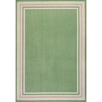 James Modern Border Stripe Indoor/Outdoor Area Rug