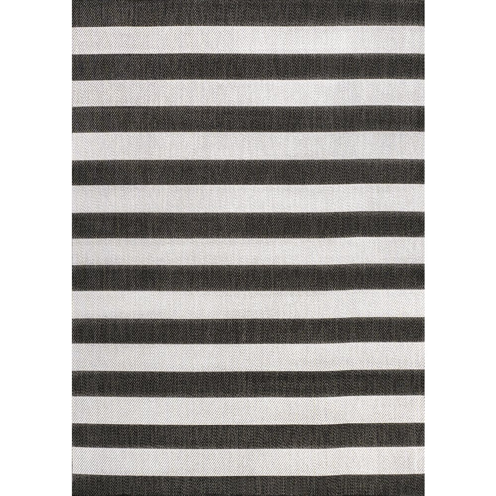 Negril Two Tone Wide Stripe Indoor/Outdoor Area Rug