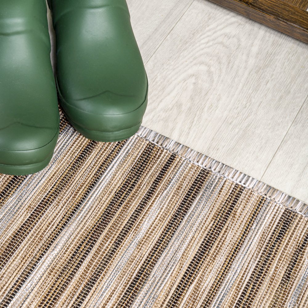 Finn Modern Farmhouse Pinstripe Area Rug