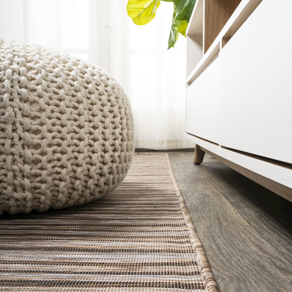 Finn Modern Farmhouse Pinstripe Area Rug