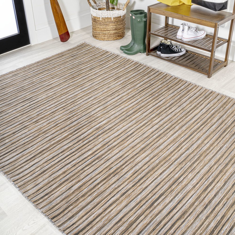 Finn Modern Farmhouse Pinstripe Area Rug