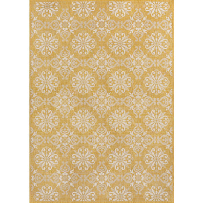 Amora Traditional Mediterranean Tile Design Indoor/Outdoor Area Rug