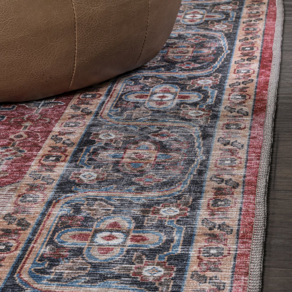 Alacati Ogee Medallion Machine-Washable Area Rug