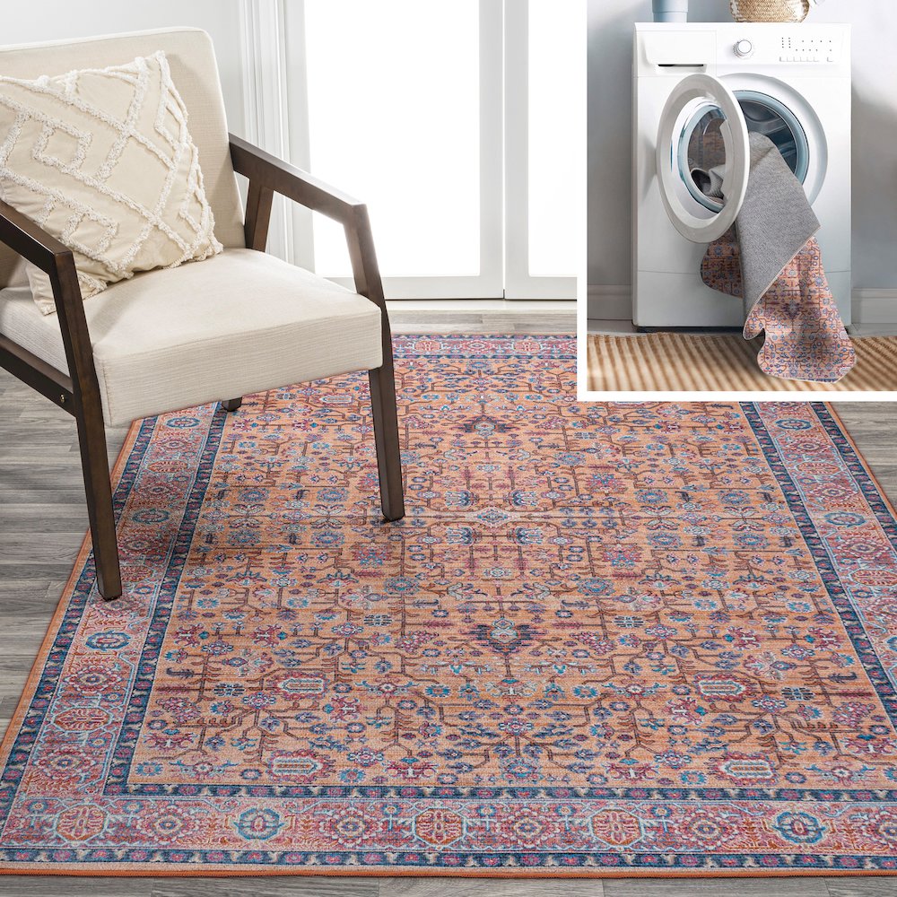 Kemer All Over Persian Washable Indoor/Outdoor Area Rug