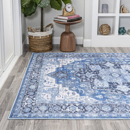 Maris Ornate Medallion Washable Indoor/Outdoor Area Rug