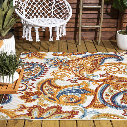 Gordes Paisley High-Low Indoor/Outdoor Area Rug