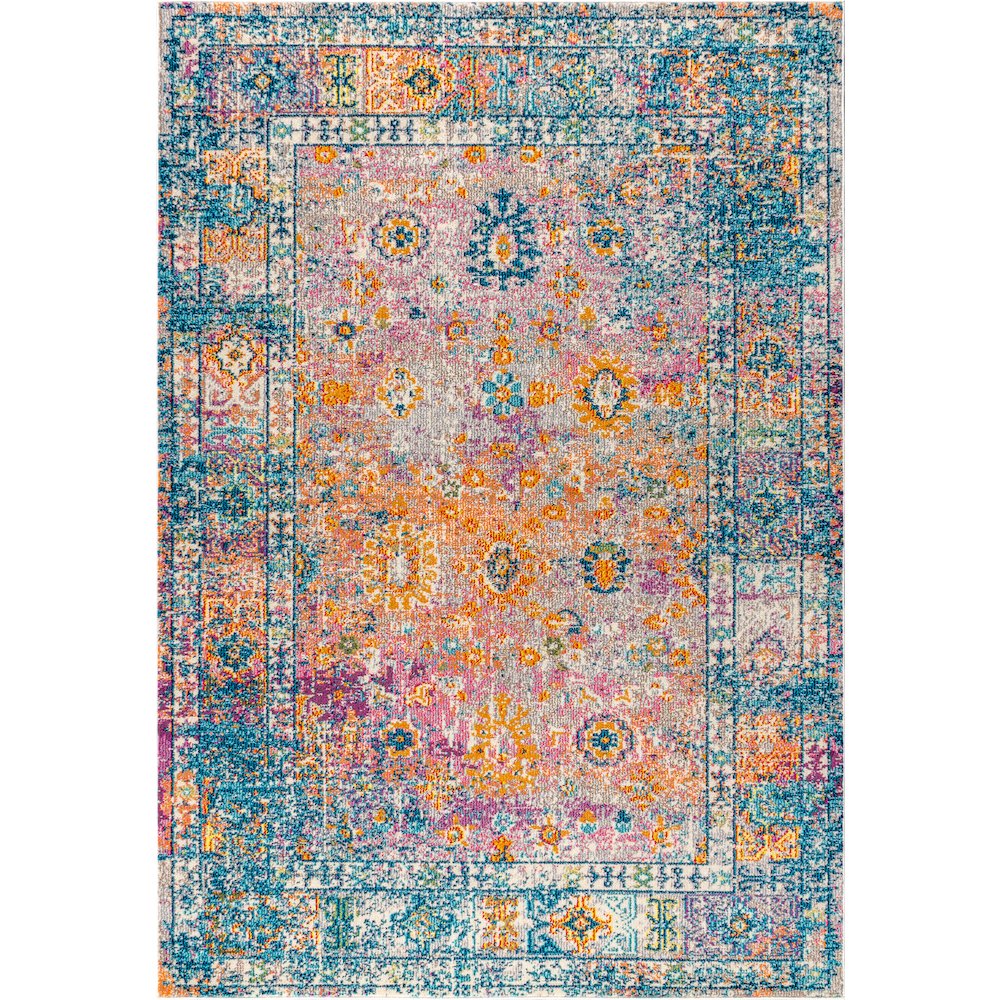 Vibrant Bohemian Flair Boho Vintage Medallion Area Rug