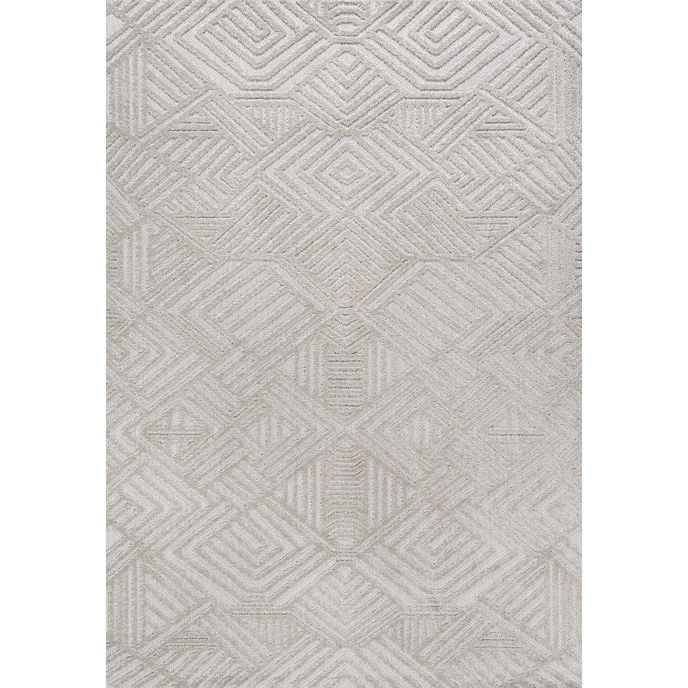 Jordan High-Low Pile Art Deco Geometric Indoor/Outdoor Area Rug