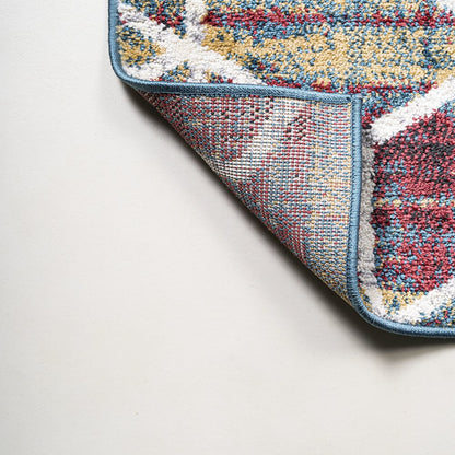 Tumbling Blocks Modern Geometric Area Rug