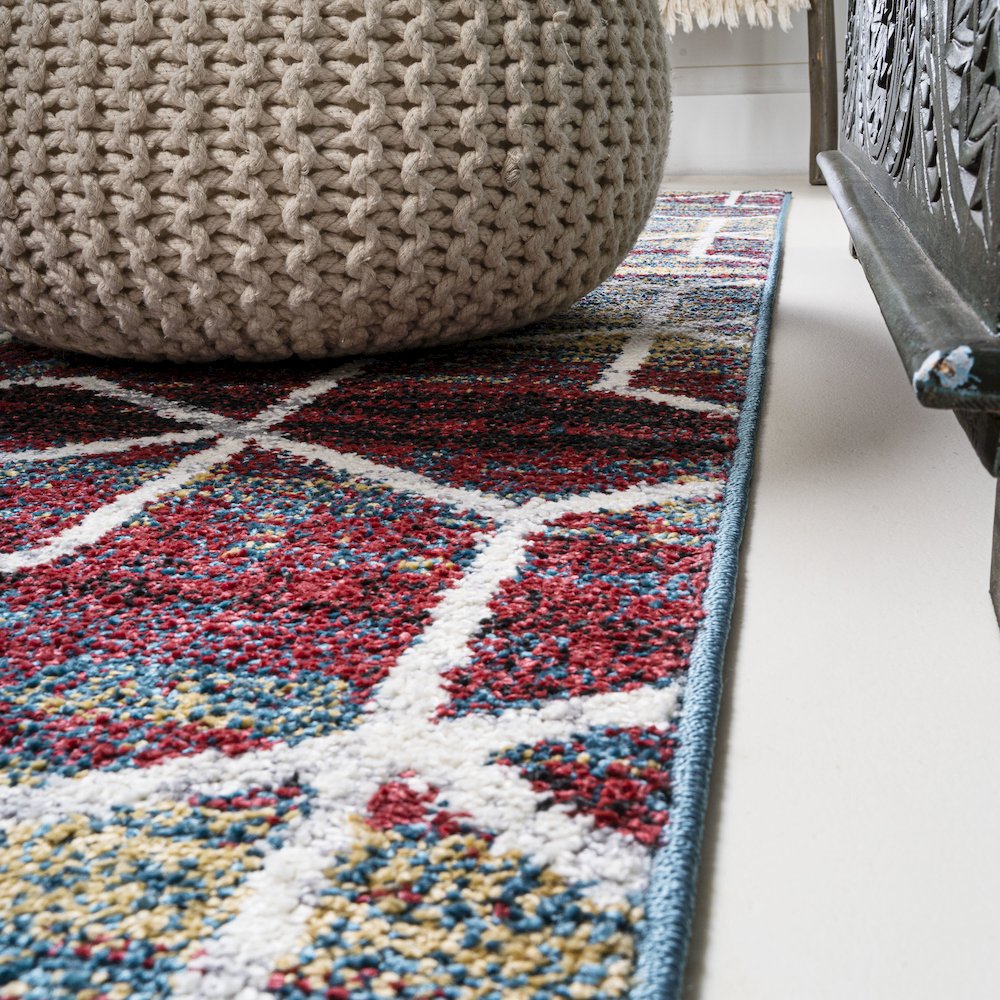 Tumbling Blocks Modern Geometric Area Rug